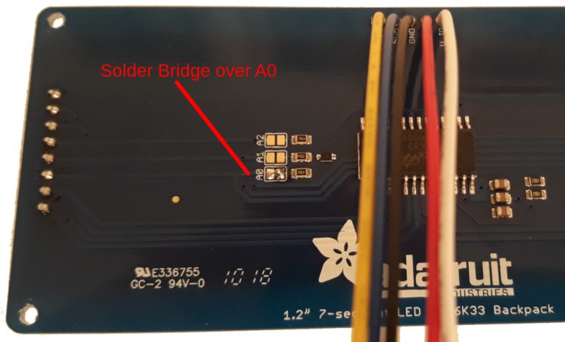 Display with Solder Bridge