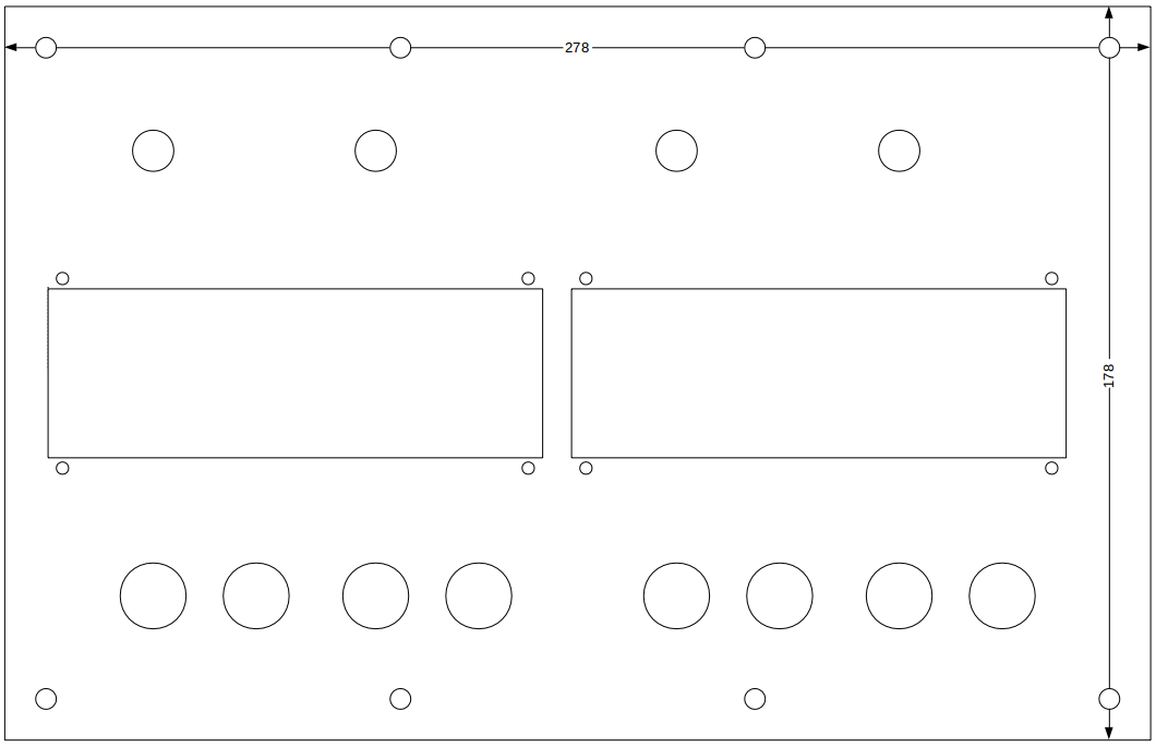 Lower front panel â€“ Dimensions