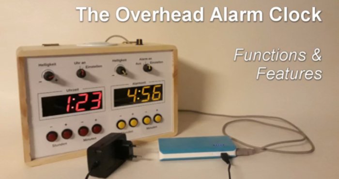 Overhead Alarm Clock 3:55